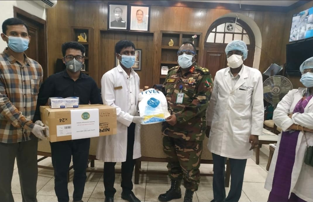 Corona Aid to Brig. Md. Nasir Uddin Sir, Director, Dhaka Medical College