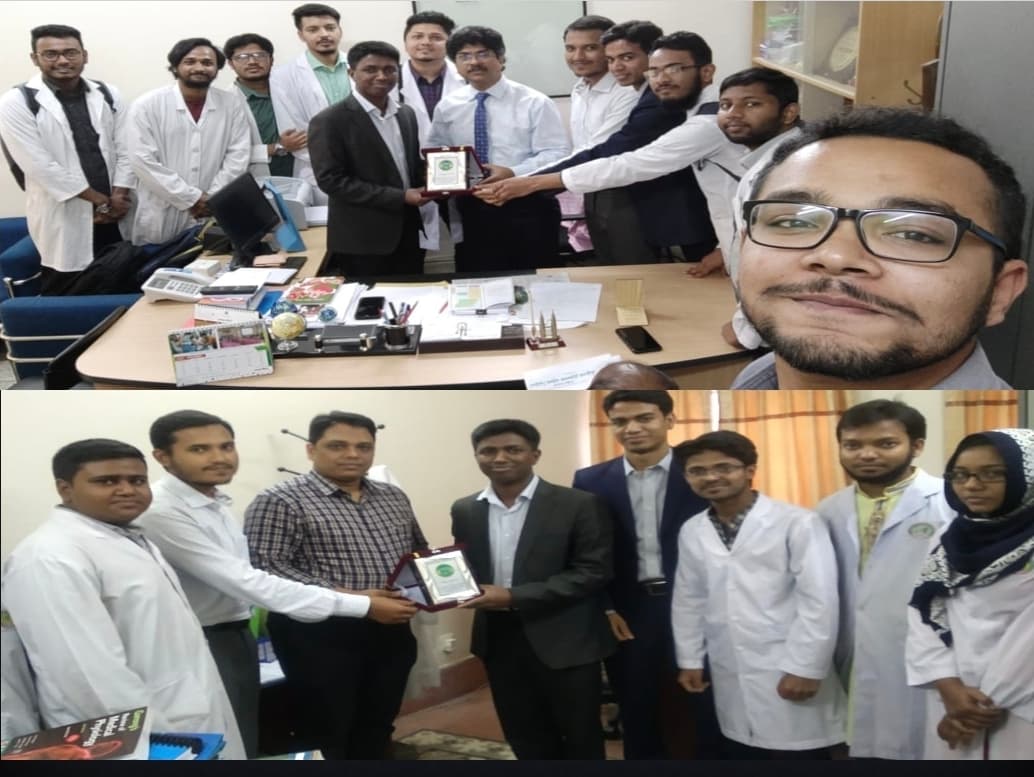With the Vice Principal of Khulna Medical College and With the Vice Principal of Khulna City Medical College