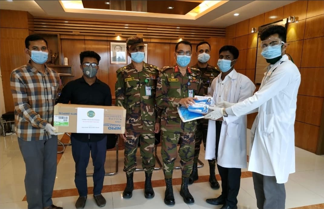 Corona Aid to Brig Gen Jamil Ahmed Sir, Director, Kurmitola General Hospital(KGH)